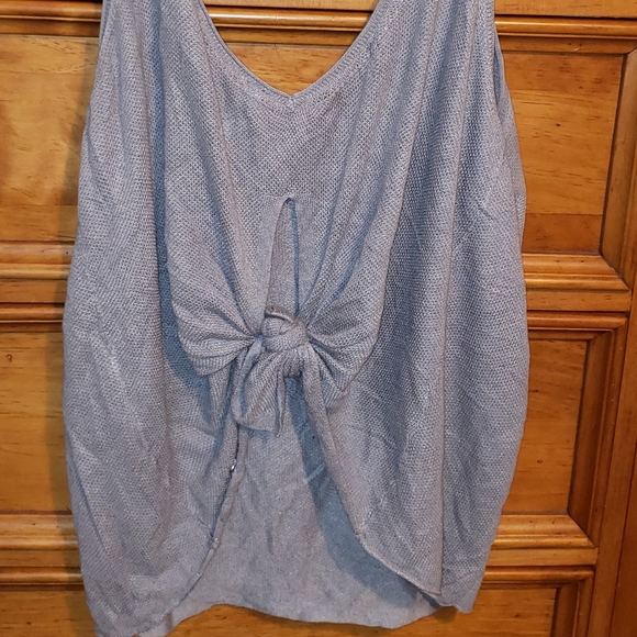 🍋 Lululemon Knit Sweater Tie Back Tank Size 12 - Picture 2 of 3